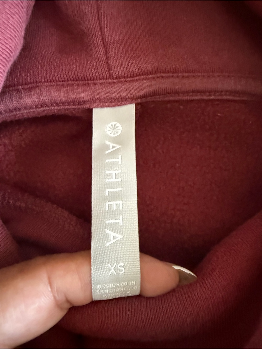 Athleta Pullover Hoodie in Wine